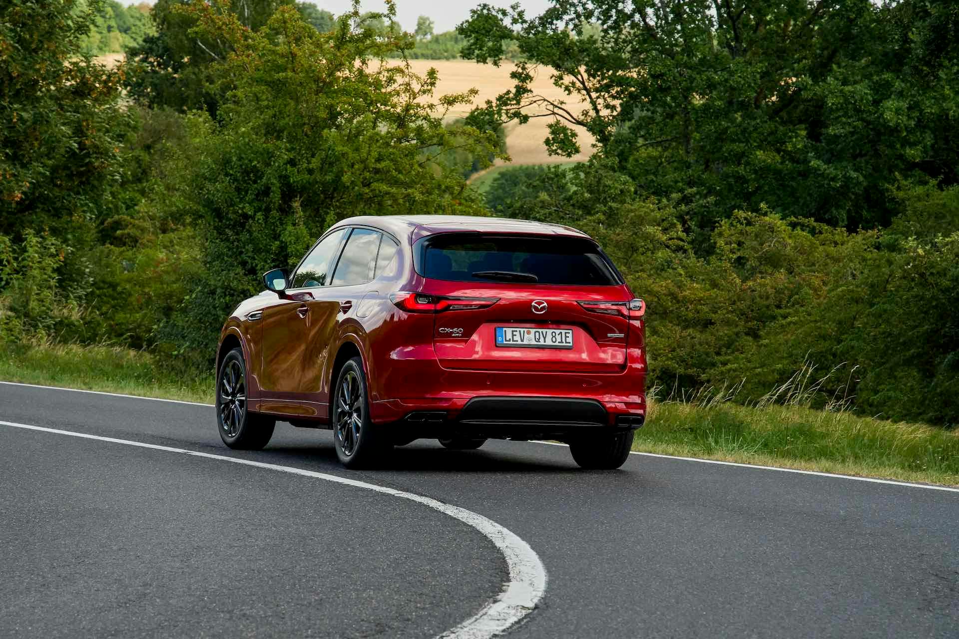 test Mazda CX-60 - vista posteriore