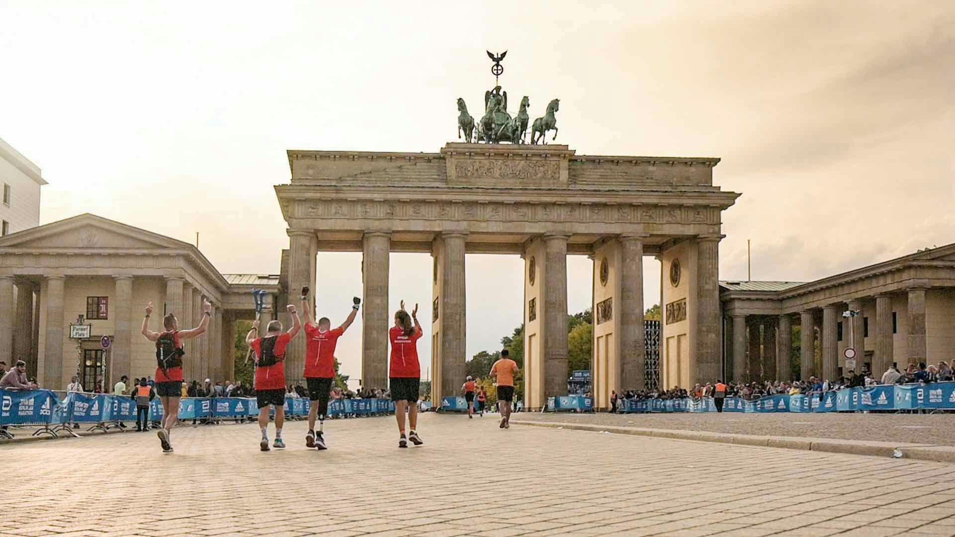 Emiliano Malagoli alla maratona di Berlino 2022