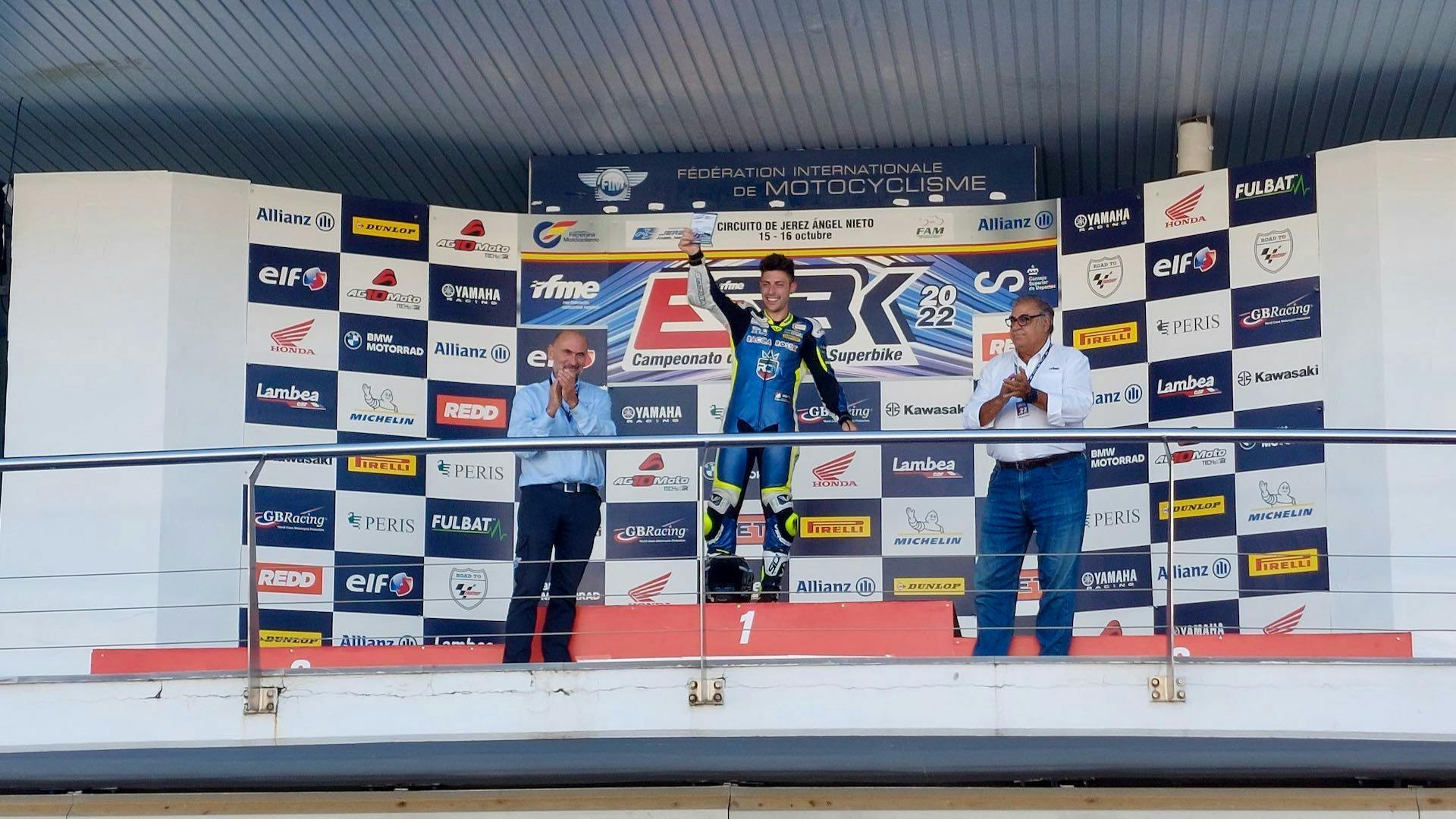 European.Handy Bridgestone-Cup-2022, Samuele Bertolasio podio 1000 cc lessere impaired