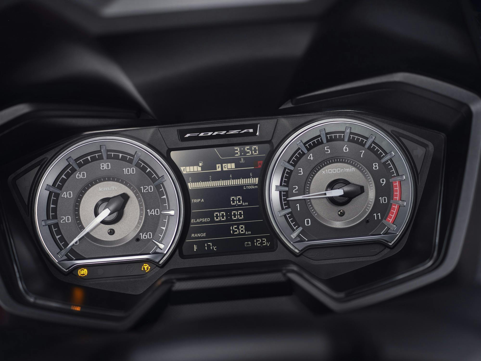 Honda Forza 350 2023 strumentazione