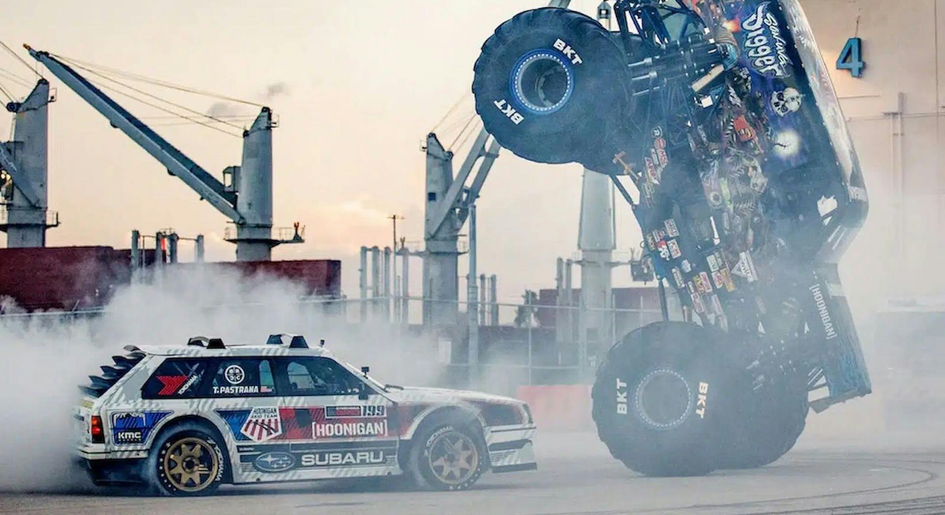 Travis Pastrana video Gymkhana 2022. Monster Truck