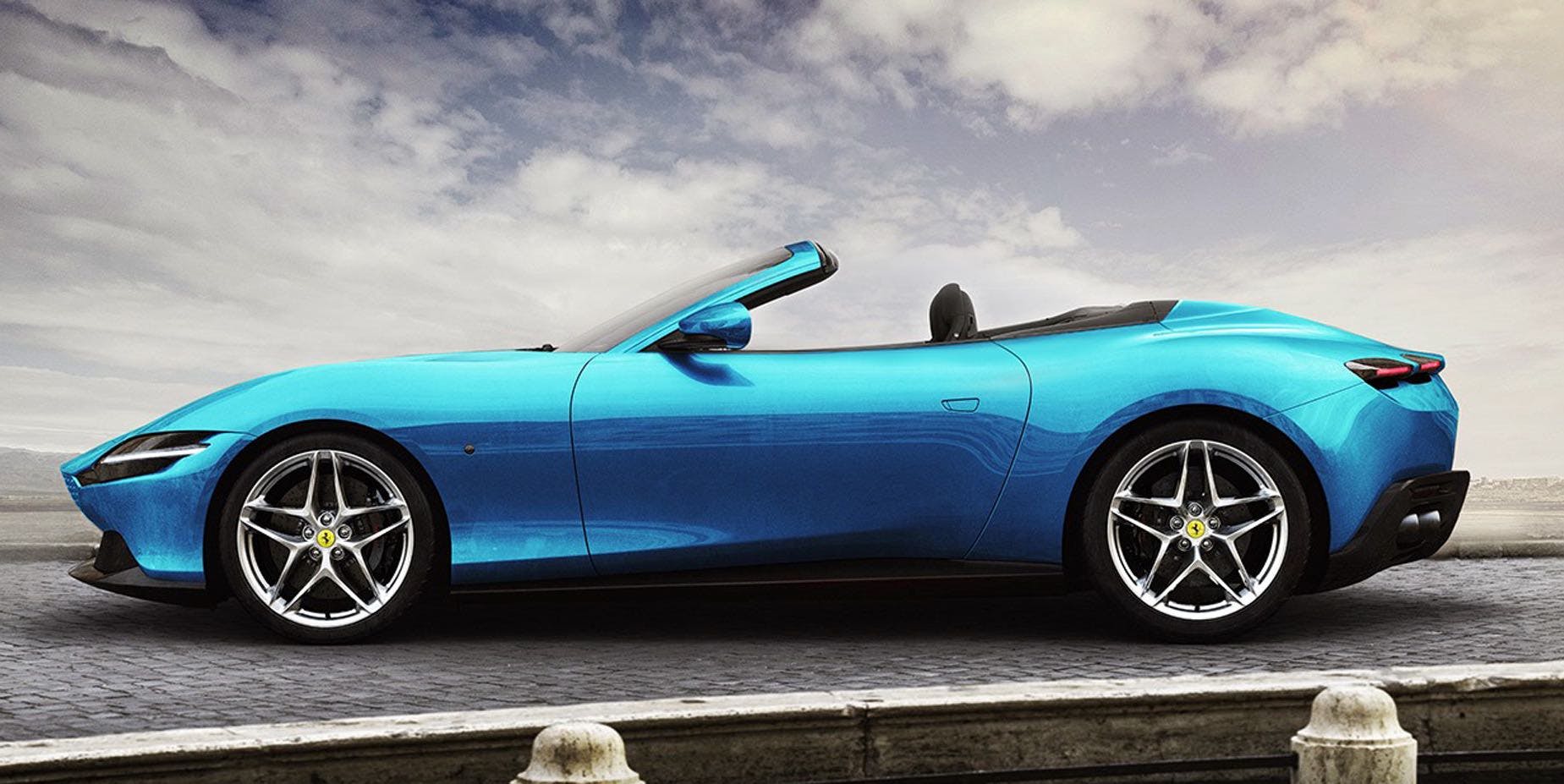 novità auto2023, Ferrari Roma spyder