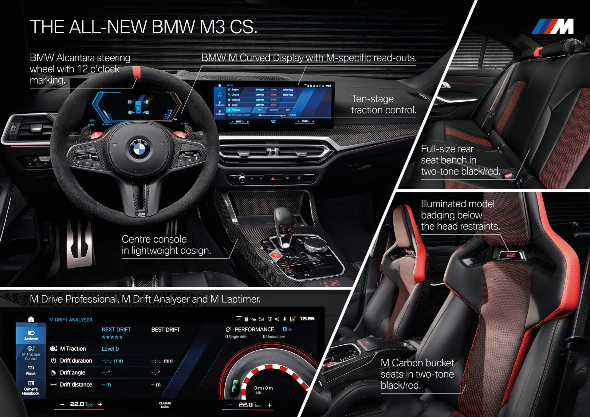 BMW M3 CS 2023 interno