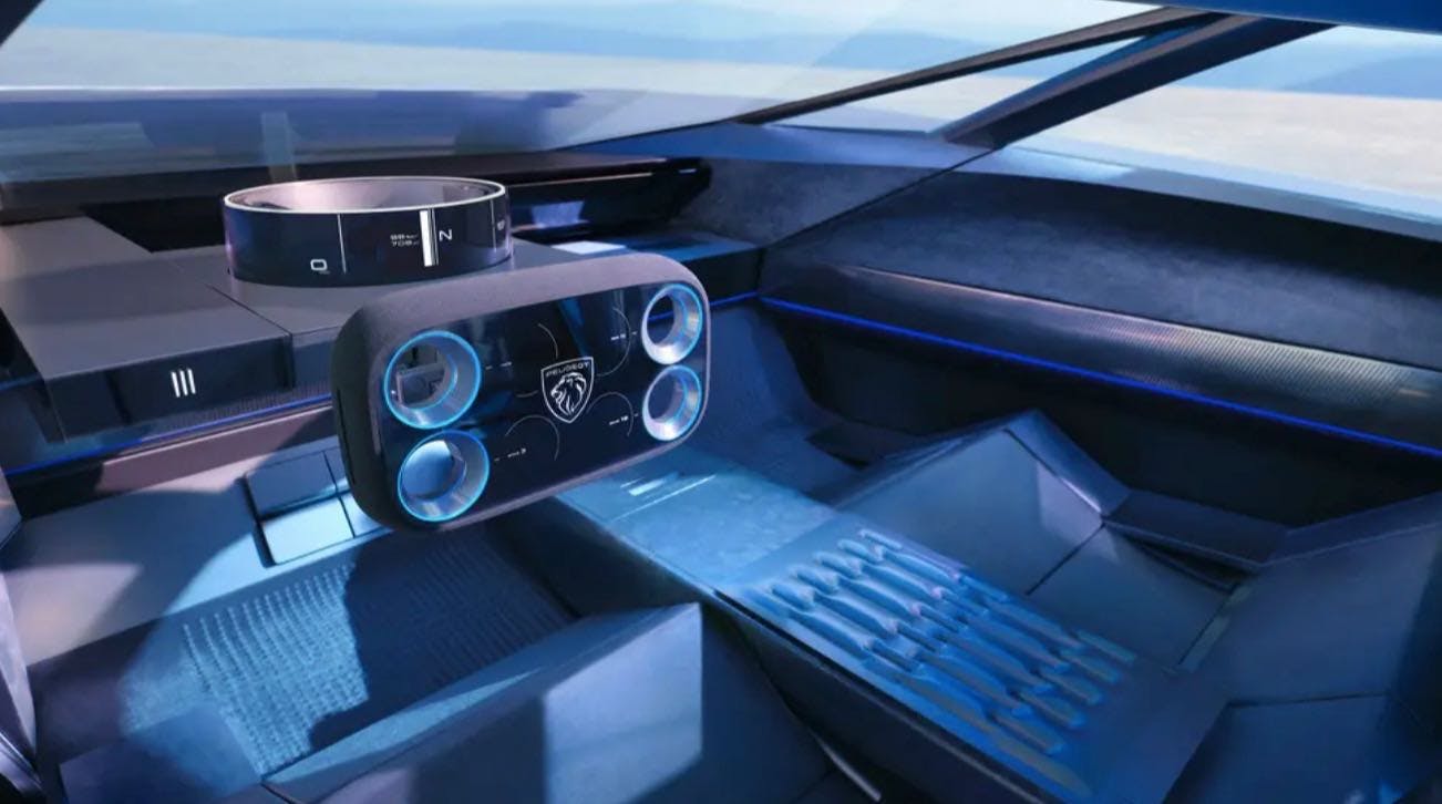 Peugeot Inception concept interno