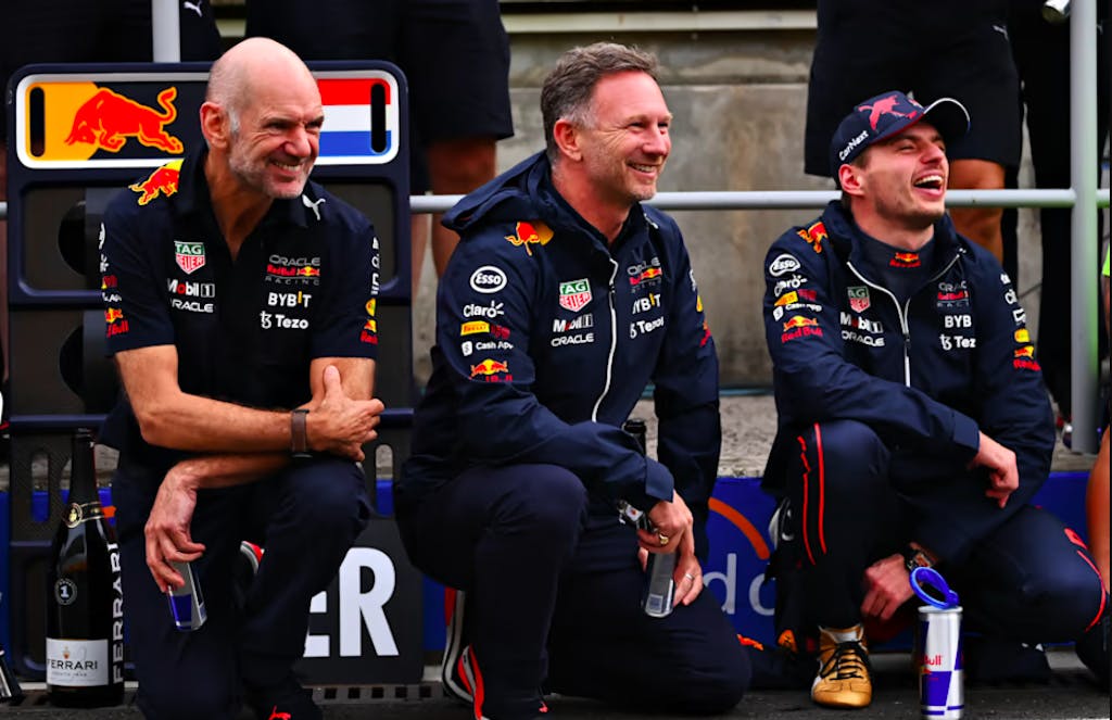 F1 2023 Red Bull - Newey Horner Verstappen