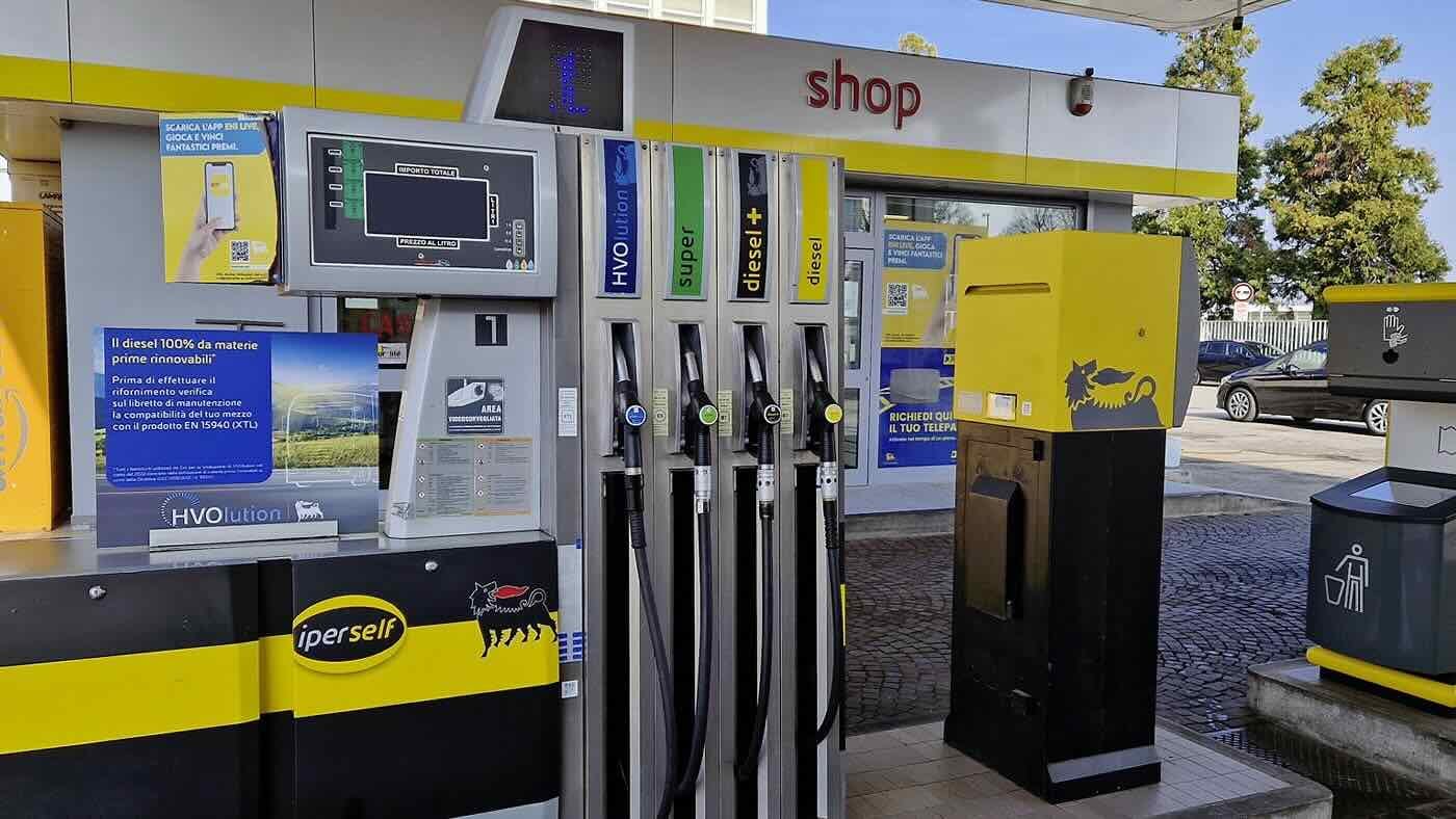 Biocarburante HVO stazioni ENI