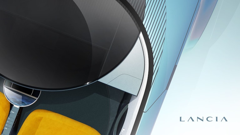 Concept Lancia teaser interni Cassina panno Lancia ocra