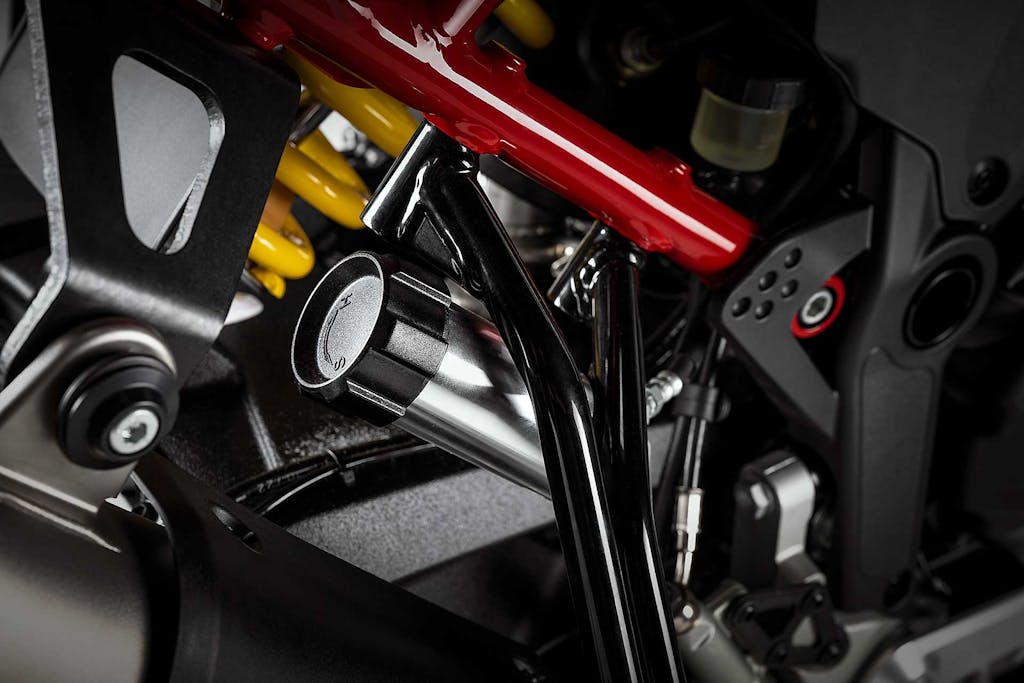 Ducati DesertX Rally pomello precarico monoammortizzatore