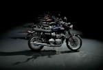 triumph bonneville stealth edition gamma completa foto in stuio
