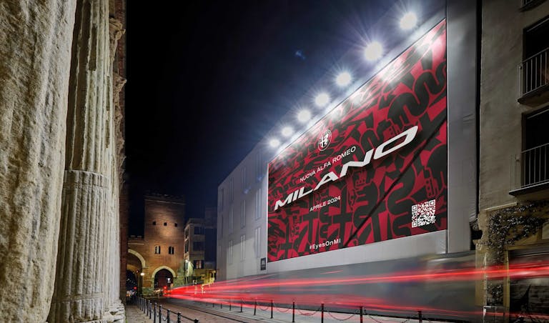 Alfa Romeo Milano cartellone