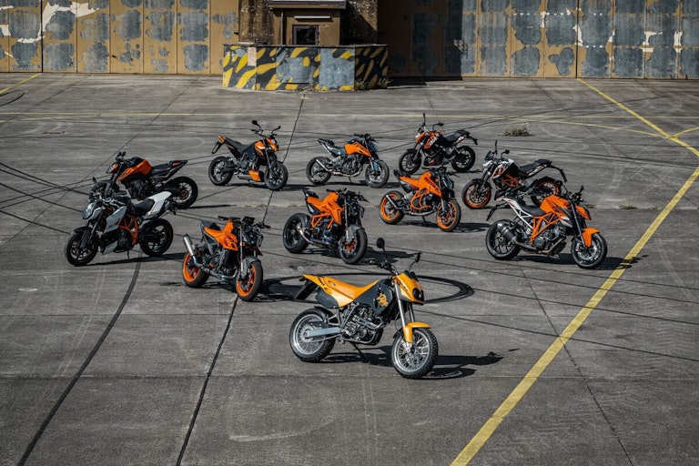 La gamma KTM Duke che compie 30 anni