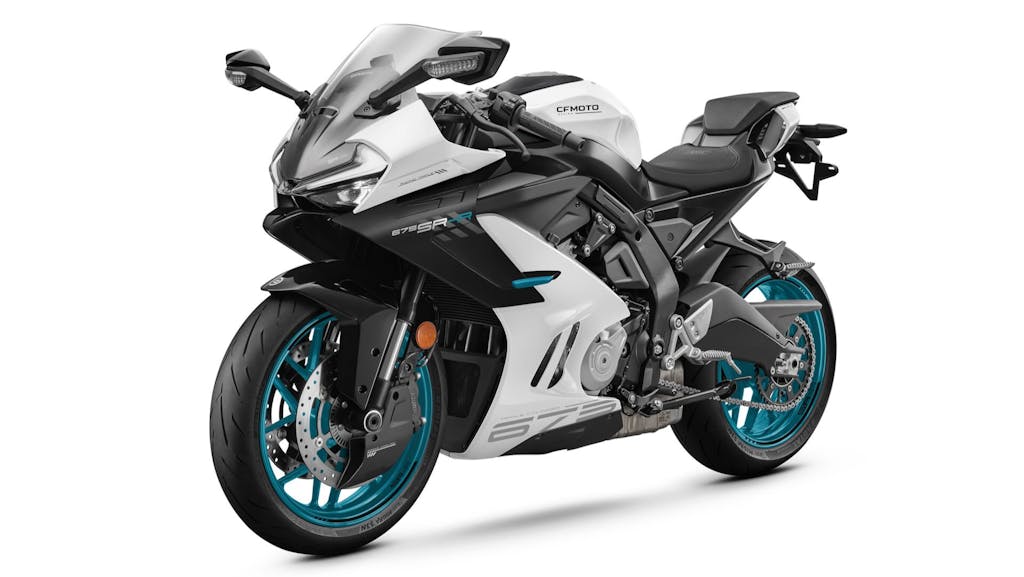 CFMoto 675SR-R Nebula White