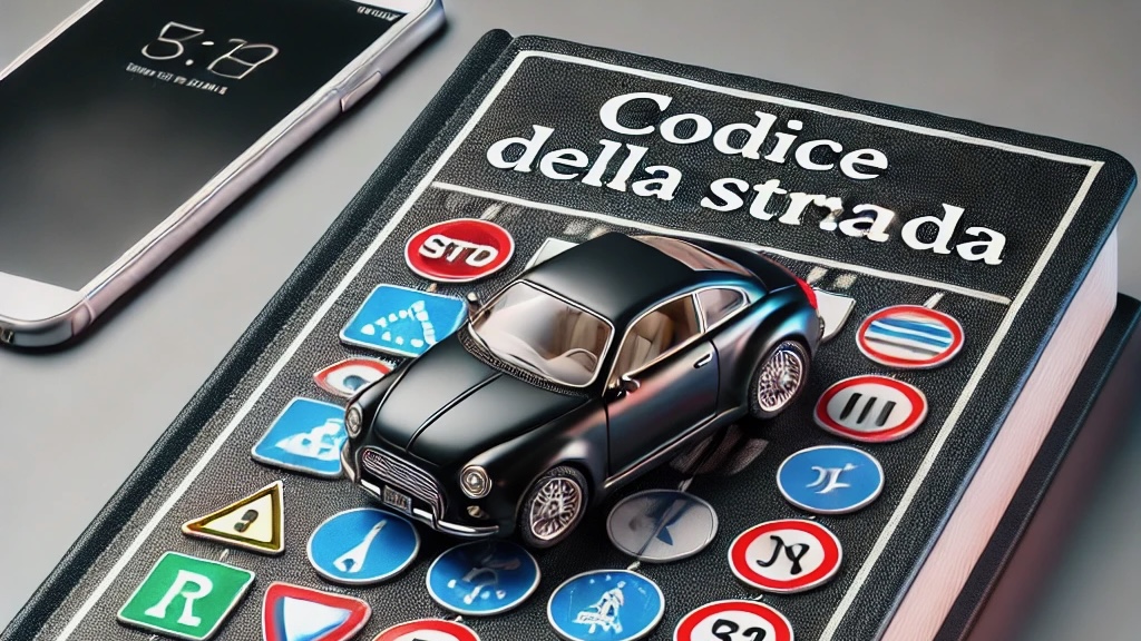 nuovo codice della strada 2024 con modellino in copertina