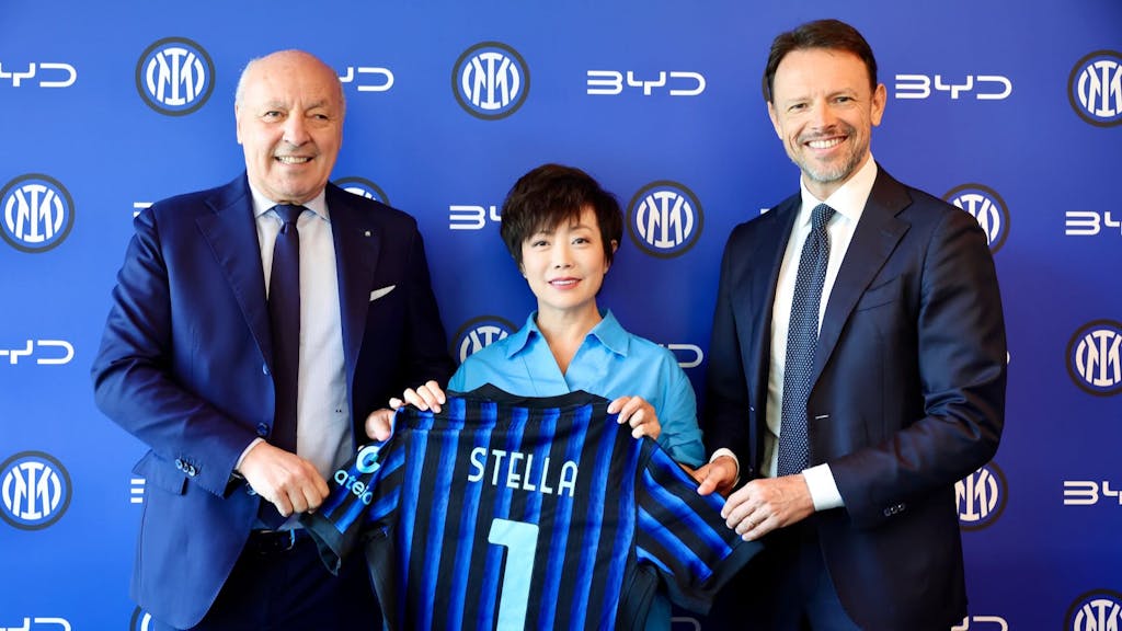 BYD e FC Inter annunciano la partnership che li legherà per tre anni