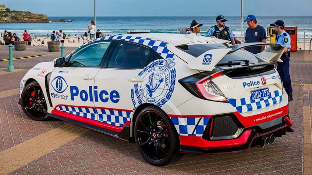 Honda Civic Type R polizia australiana