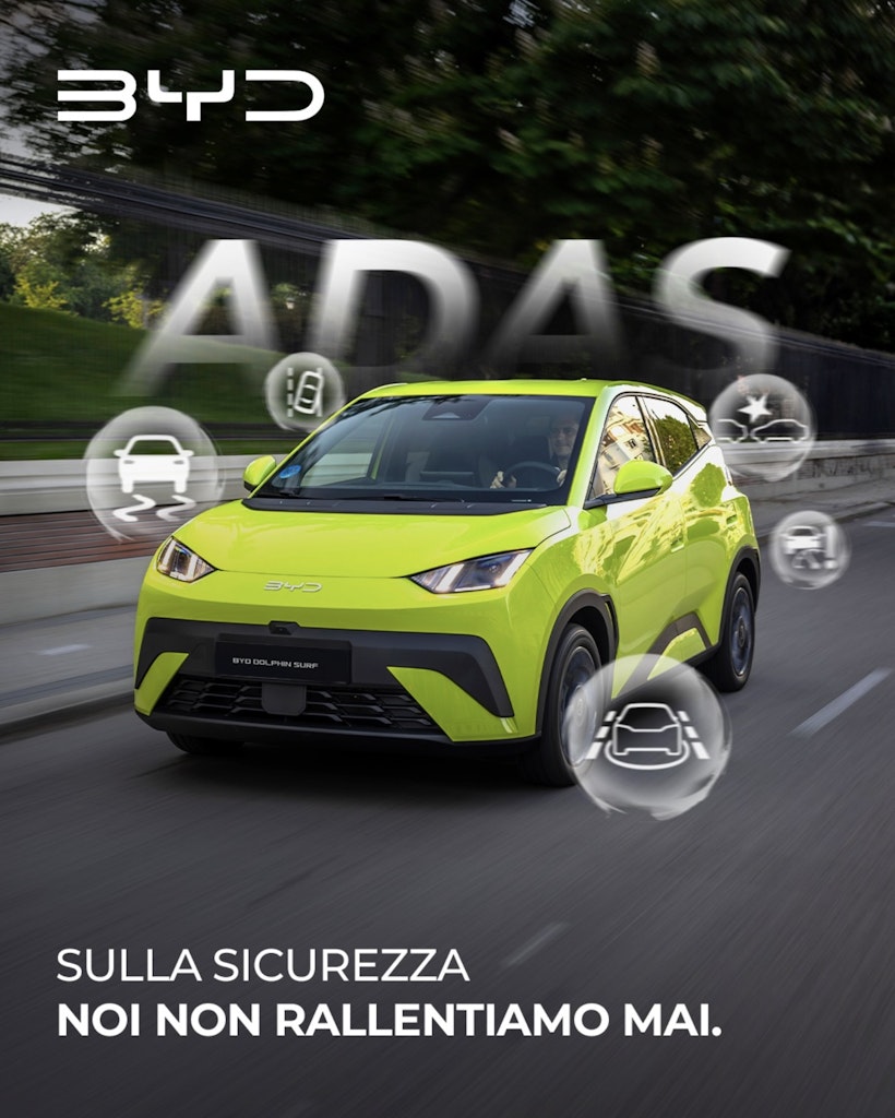 BYD Dolphin Surf campagna ADAS Instagram