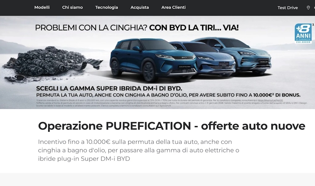 campagna BYD Purefication