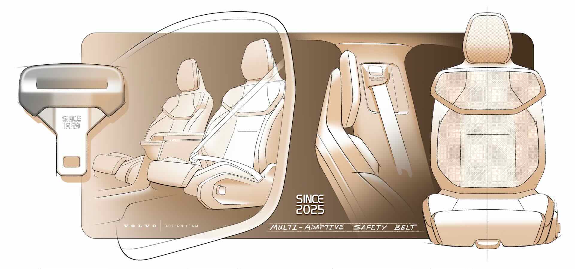 Volvo, cinture di sicurezza multi-adattive